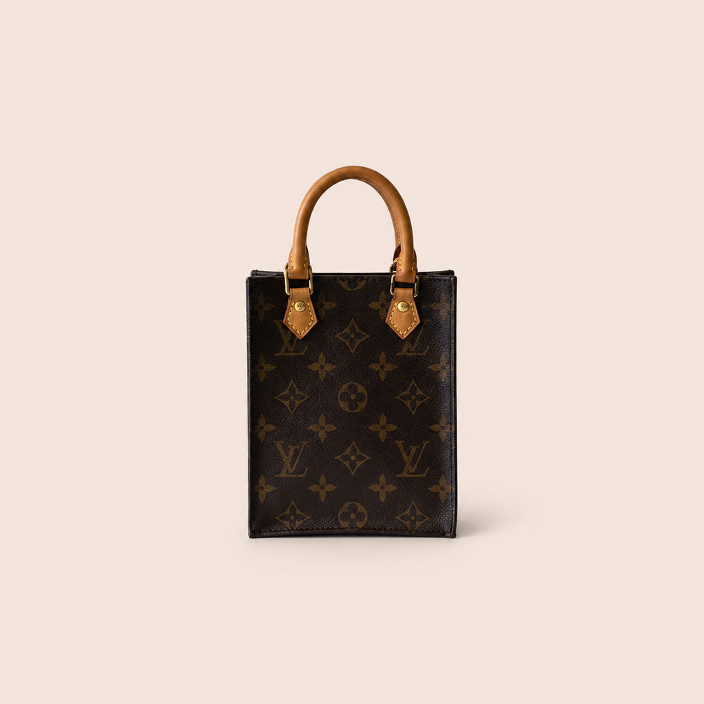Pre-loved Louis Vuitton Petit Sac Plat Monogram, Maison Revie, photo 1