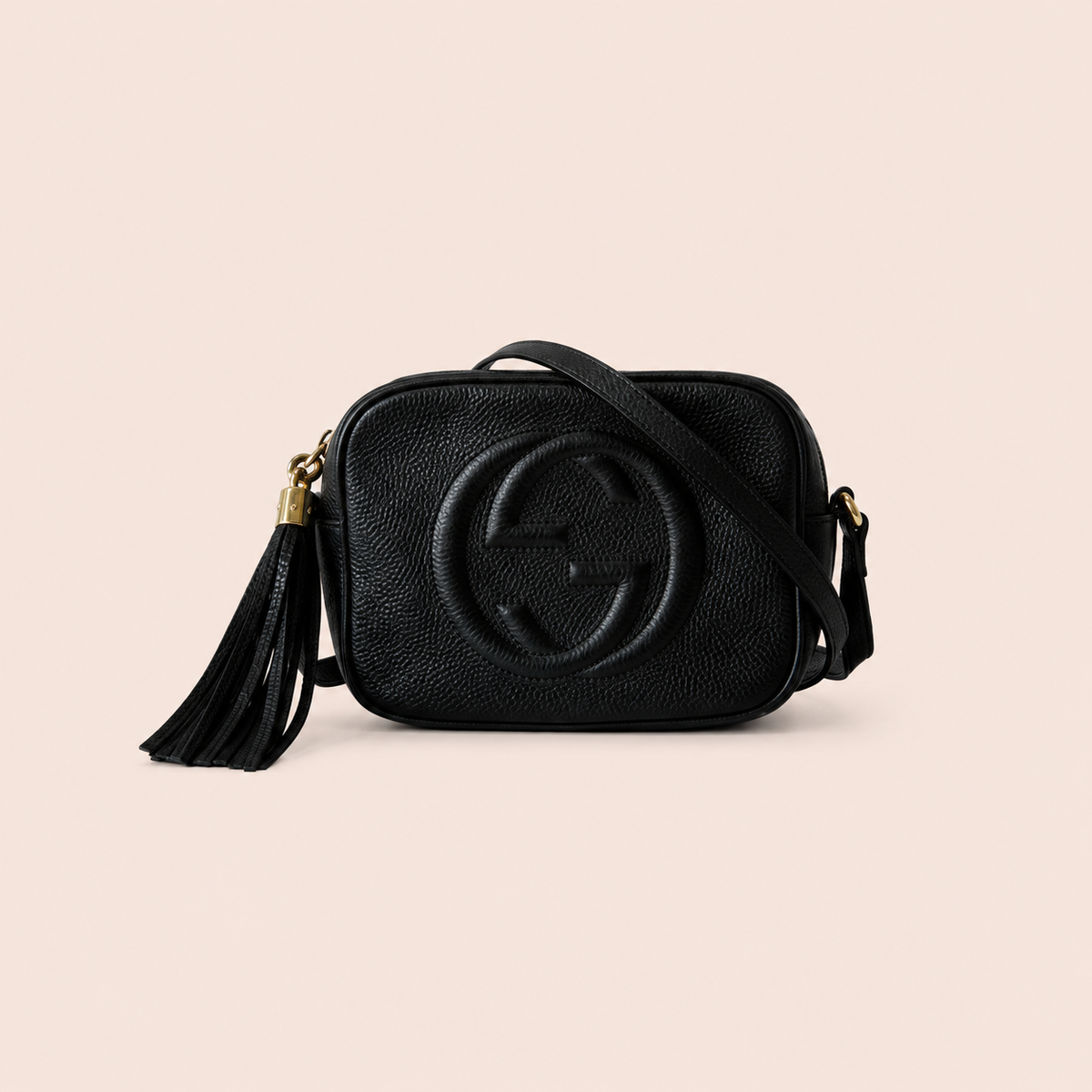 Pre-loved Gucci Soho Disco Crossbody in black leather, Maison Revie, photo 1