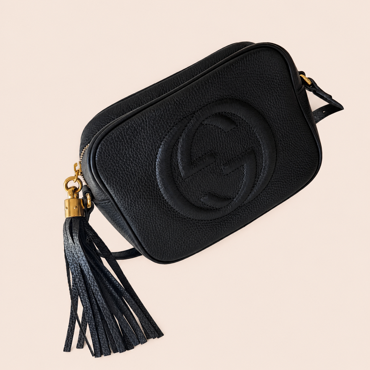 Pre-loved Gucci Soho Disco Crossbody in black leather, Maison Revie, photo 3