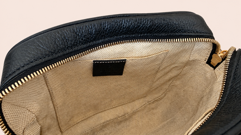 Pre-loved Gucci Soho Disco Crossbody in black leather, Maison Revie, photo 13