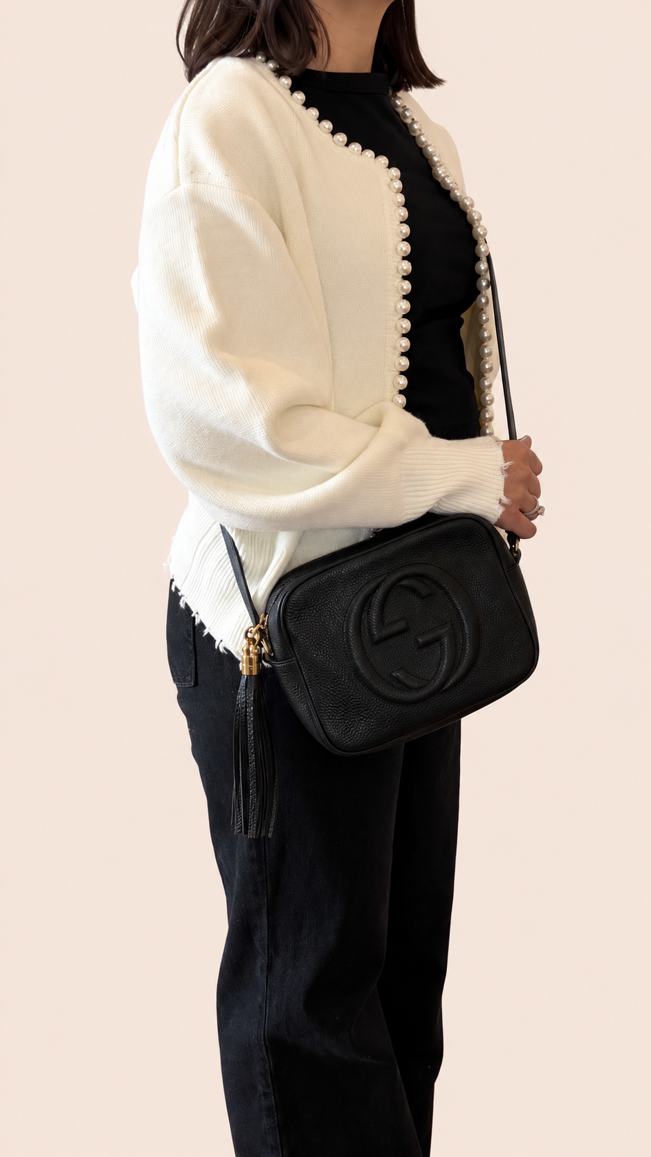 Pre-loved Gucci Soho Disco Crossbody in black leather, Maison Revie, photo 2
